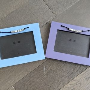 Matching SISTERS and FRIENDS Beaded 4x6 Photo Frames